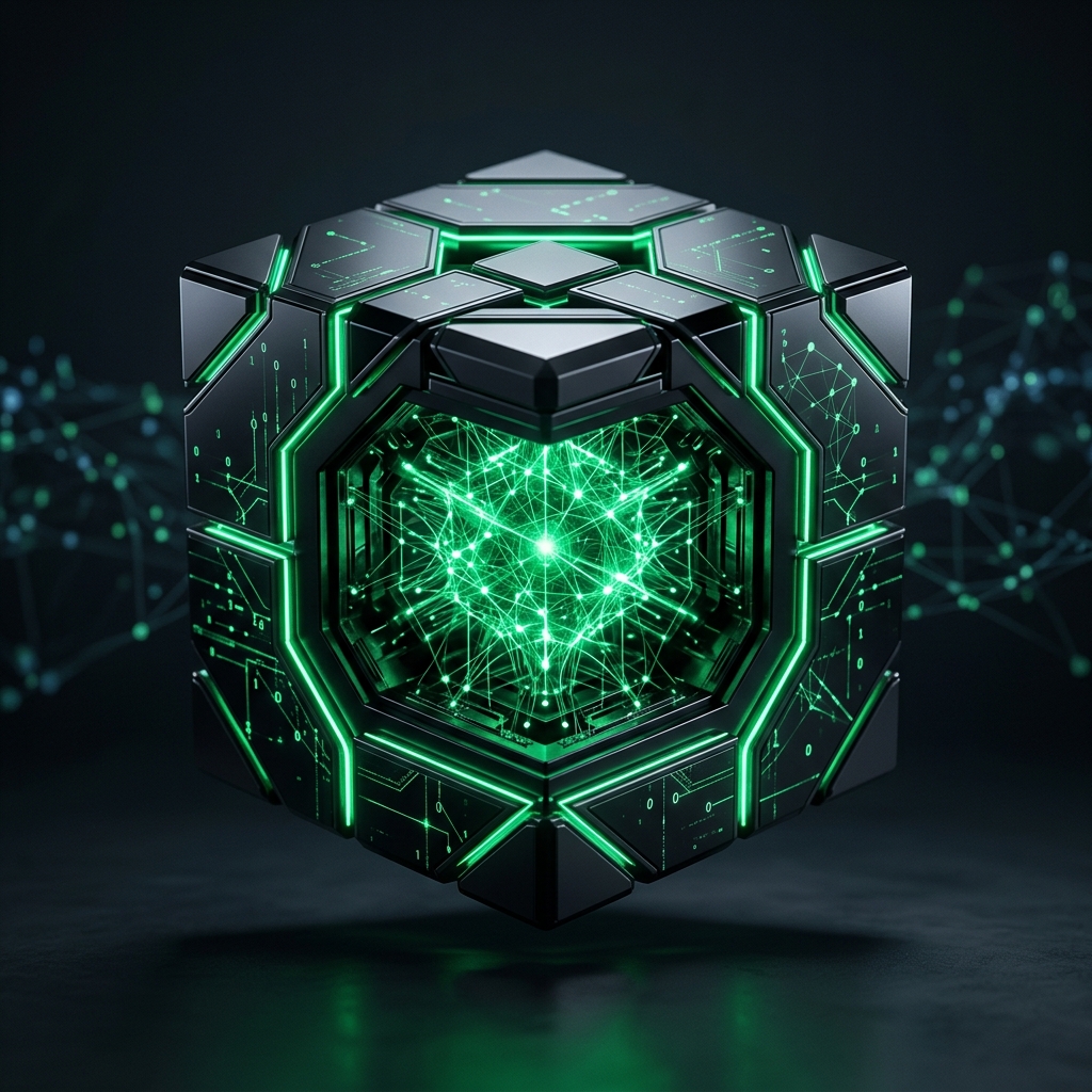 Abstract cube illustration representing ChatGPT
